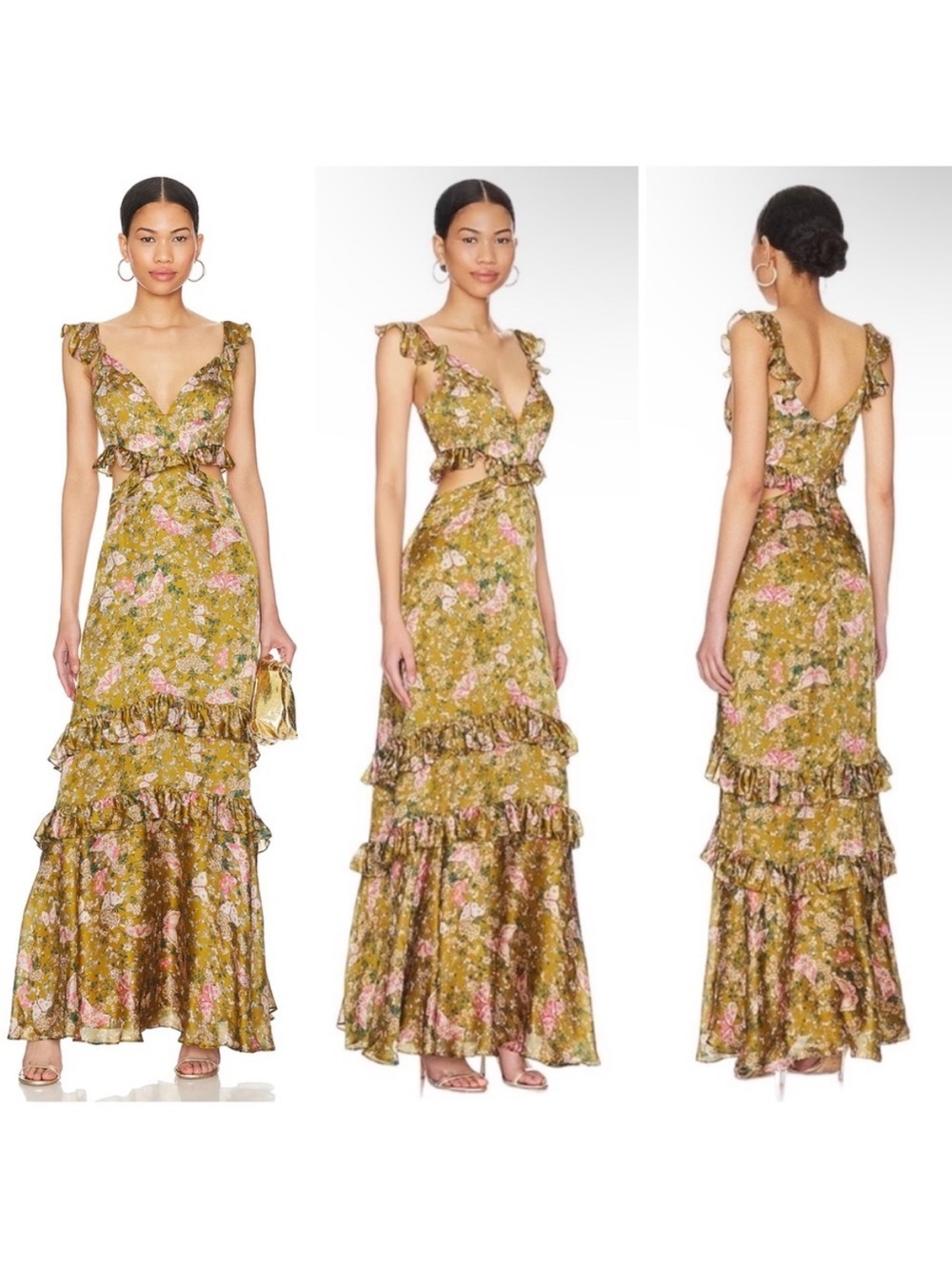 AMUR Magnolia Cut Out Dress